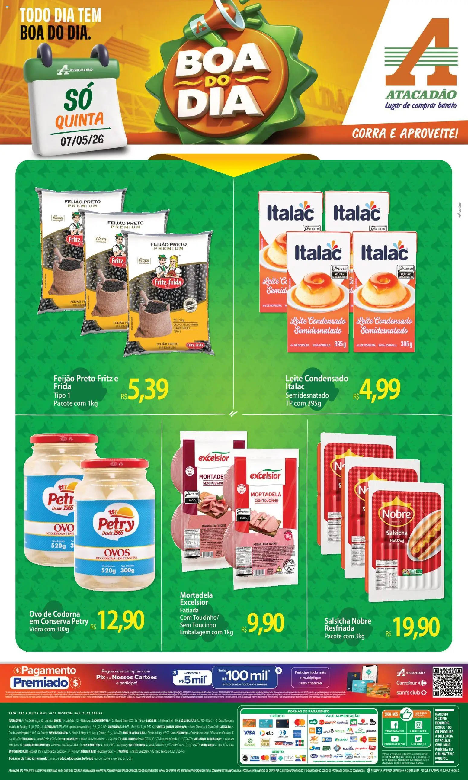 Pré-Visualização do folheto "Atacadão ofertas - RS" da loja Atacadão válido a partir de 07/05/2026