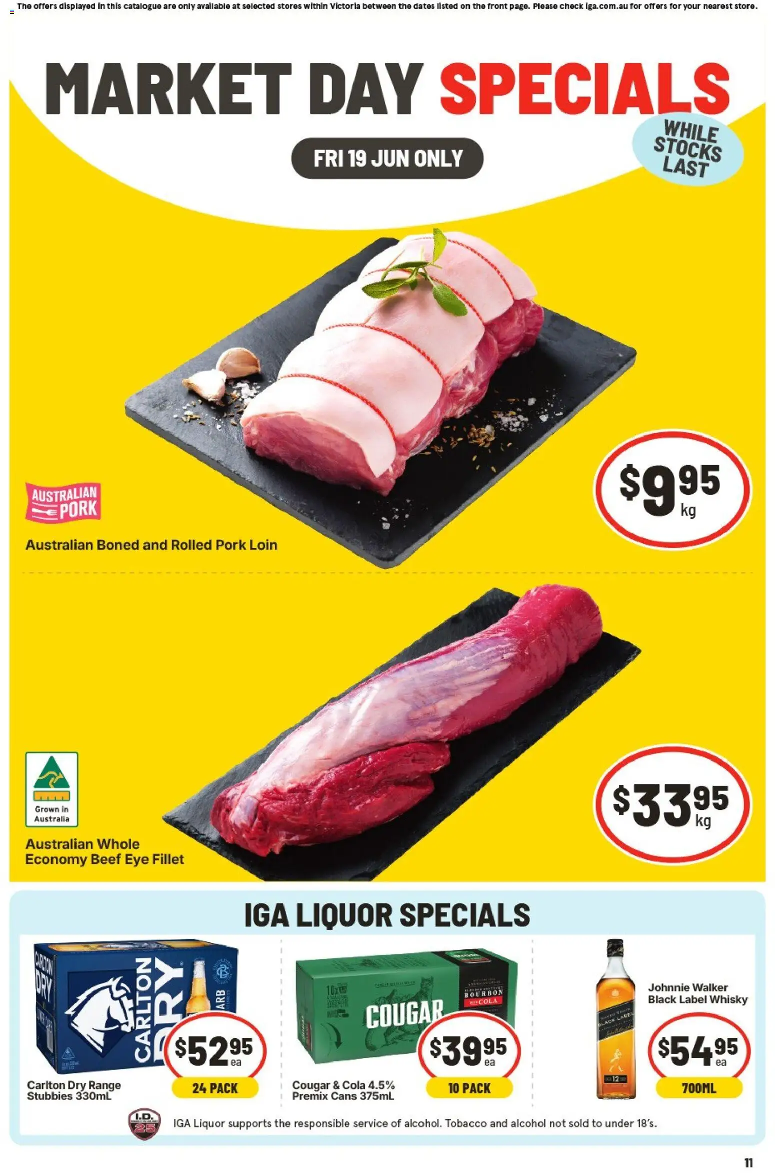 Preview of catalogue IGA Market day specials VIC from shop IGA valid 19/06/2026