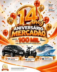 Pré-Visualização do folheto "Mercadão Atacadista - Ofertas da semana" da loja Mercadão Atacadista válido a partir de 22/09/2026