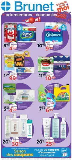 Preview of leaflet Brunet weekly flyer / circulaire from shop Brunet is valid from Sep 24, 2026