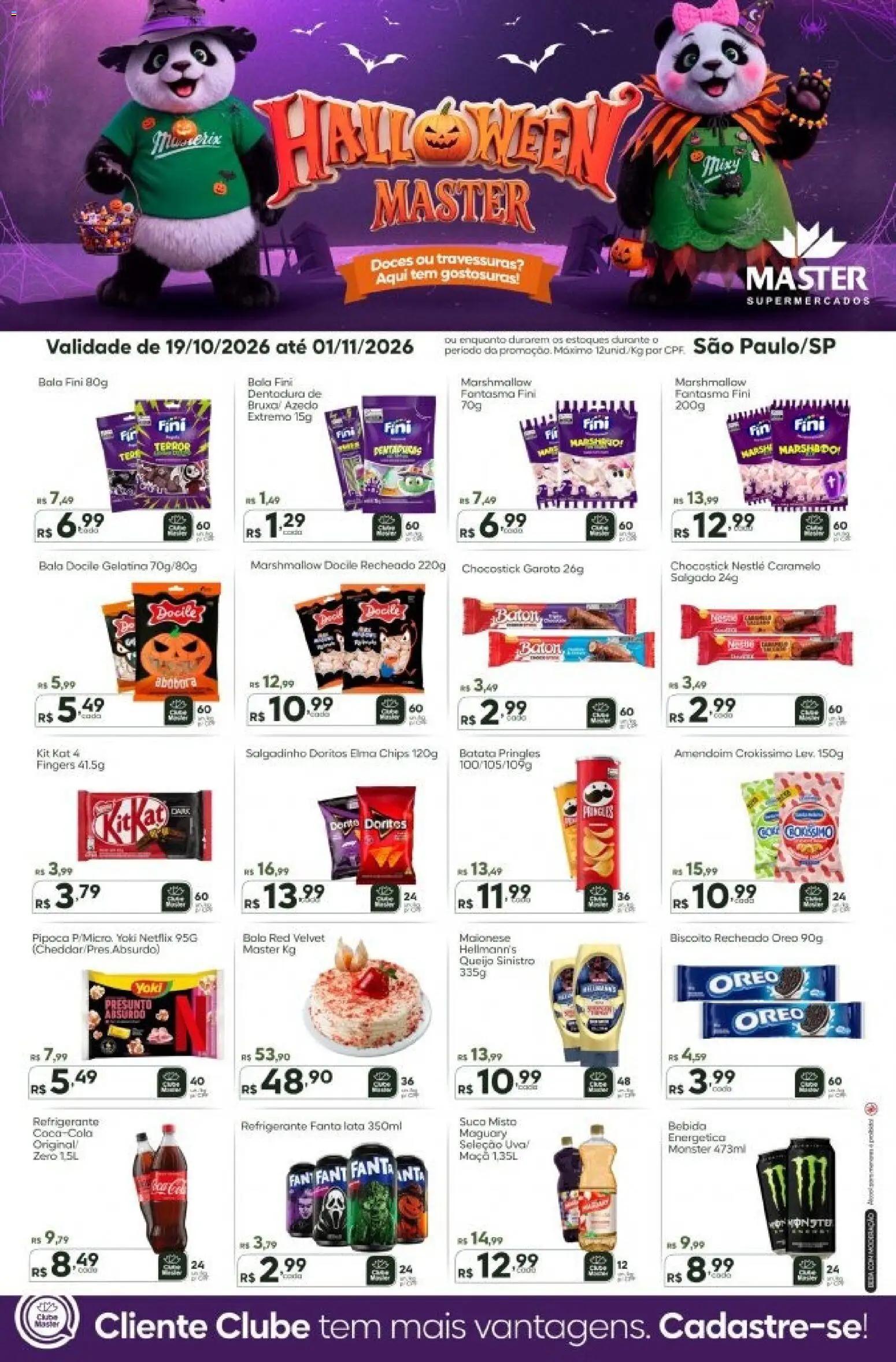 Pré-Visualização do folheto "Master ofertas Especiais" da loja Master válido a partir de 19/10/2026