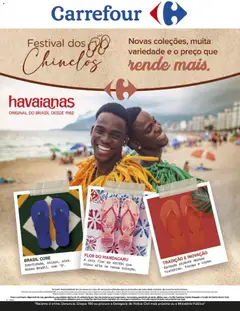 Pré-Visualização do folheto "Carrefour ofertas Festival Havaianas" da loja Carrefour válido a partir de 13/08/2026