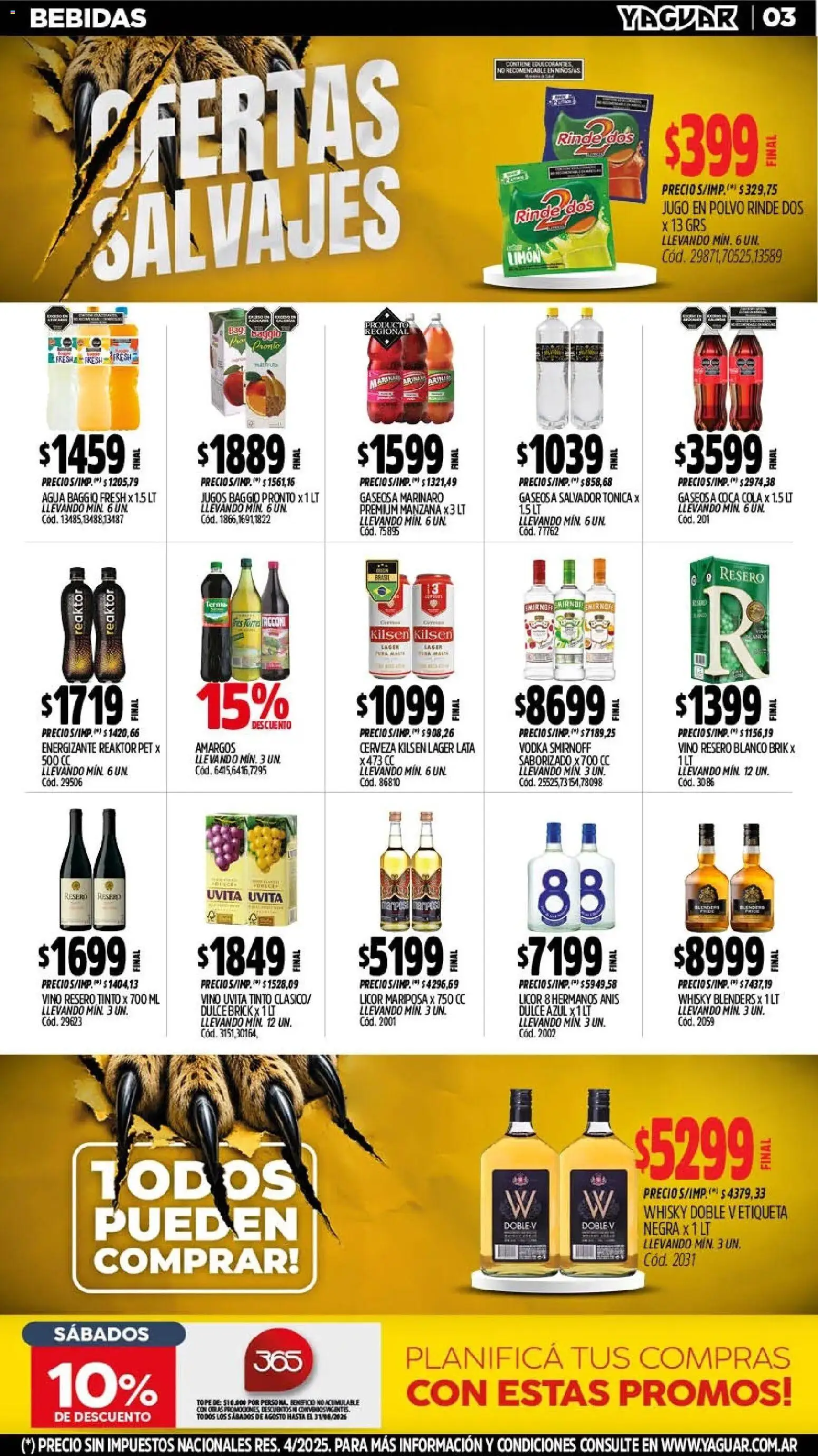 Vista previa del folleto de la tienda Yaguar válido desde el 03/08/2026 