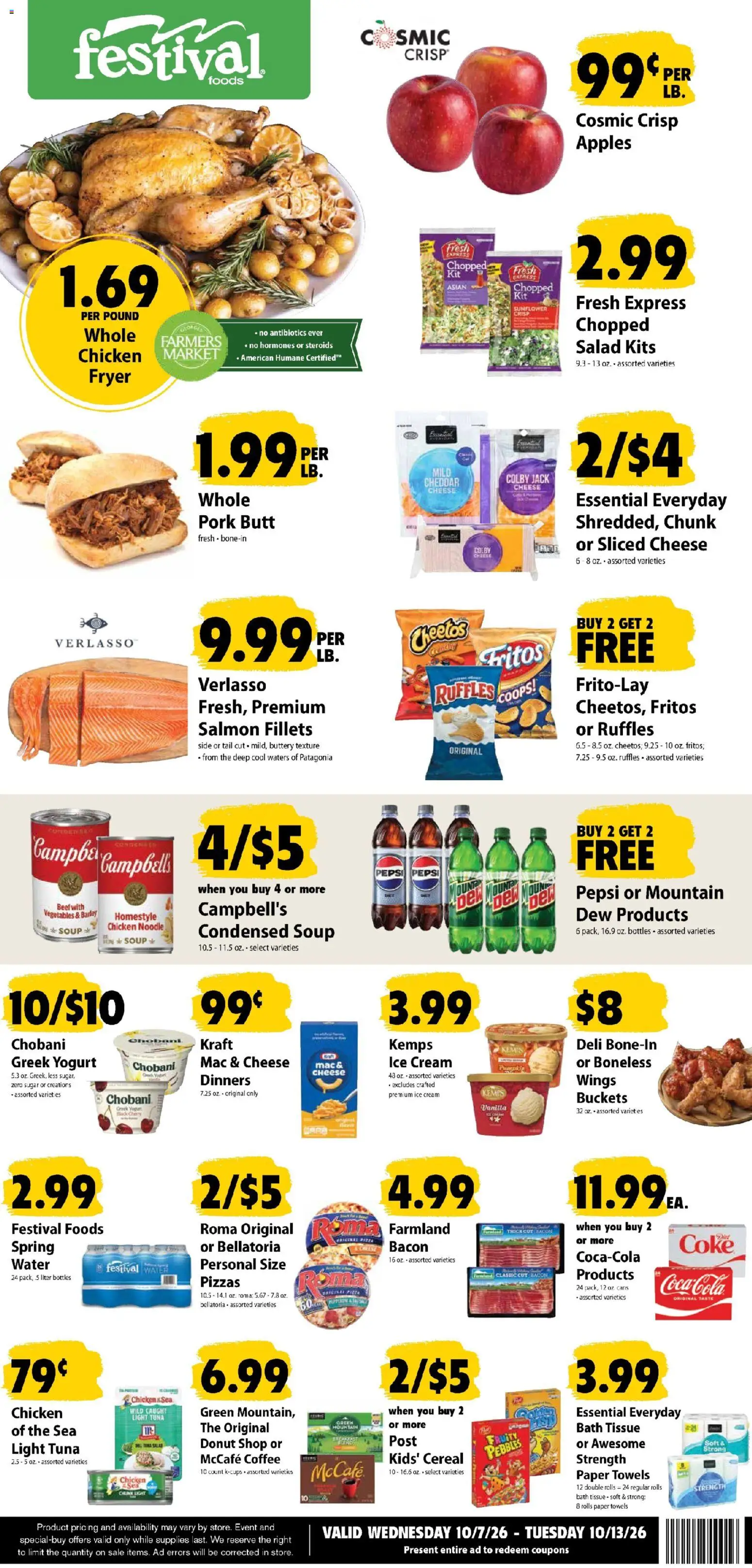 Ad Preview of Festival Foods Festival Foods Weekly Ad from 10/07/2026