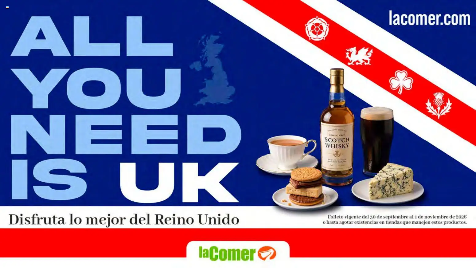 Vista previa las ofertas de la tienda La Comer - La Comer folleto desde el 30/09/2026 - Whisky