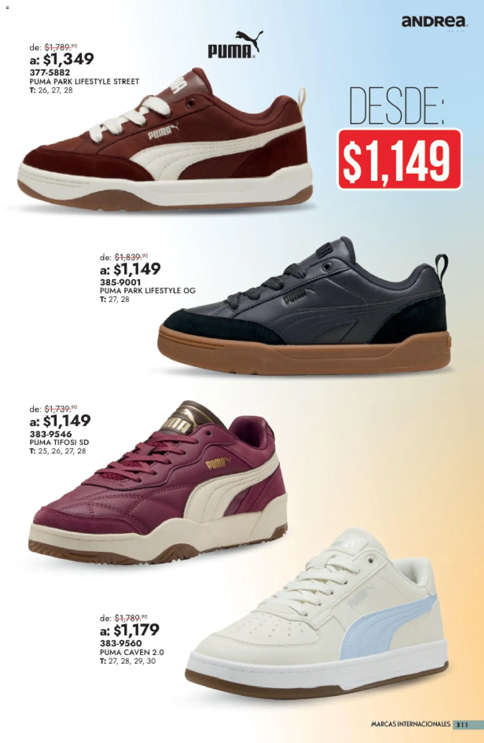 Vista previa las ofertas de la tienda Andrea - Andrea catálogo Outlet desde el 26/07/2026 