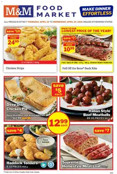 Preview of leaflet M&M Food Market weekly flyer / circulaire from shop M&M Food Market is valid from Apr 23, 2026