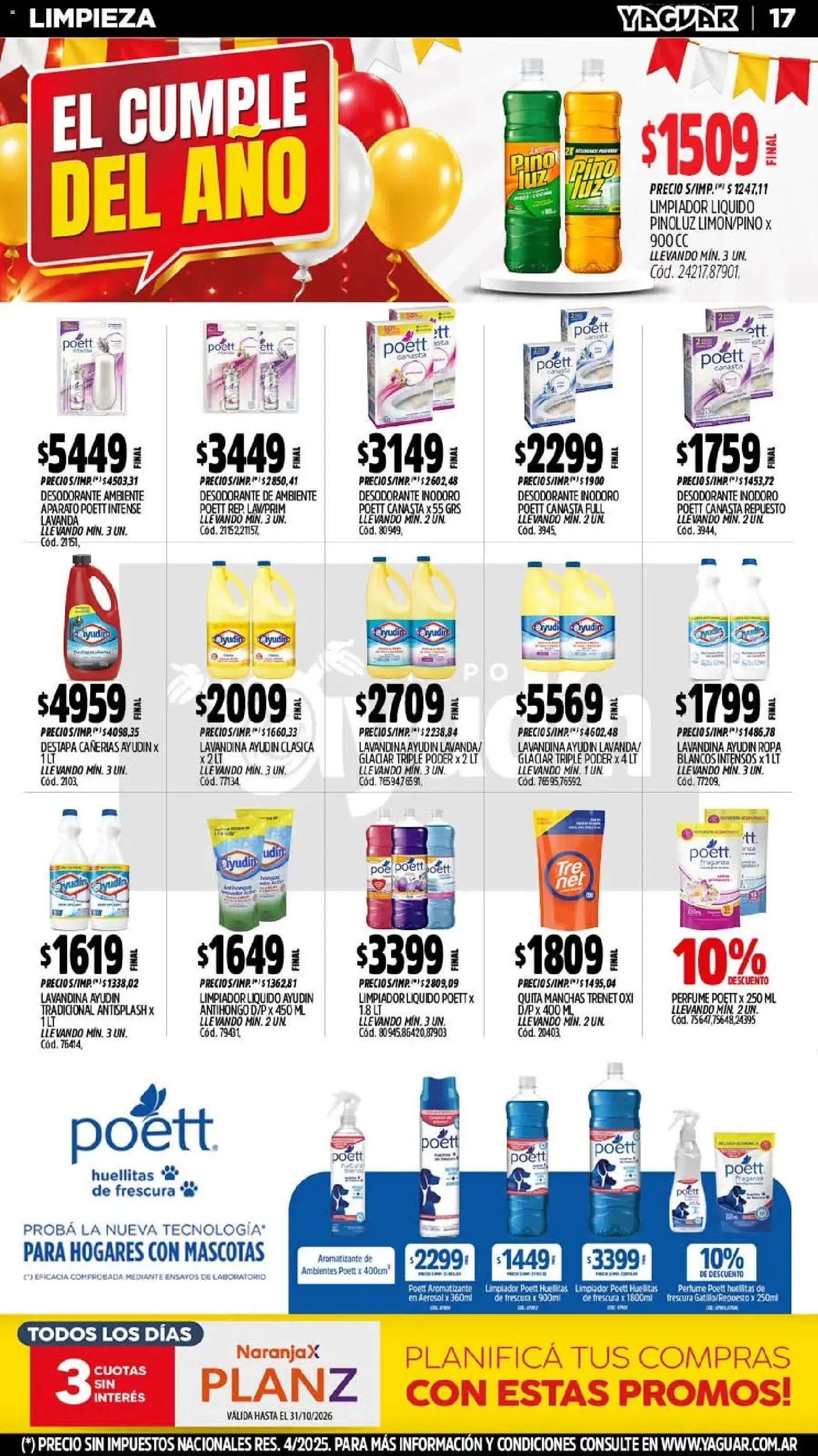Vista previa del folleto de la tienda Yaguar válido desde el 26/10/2026 