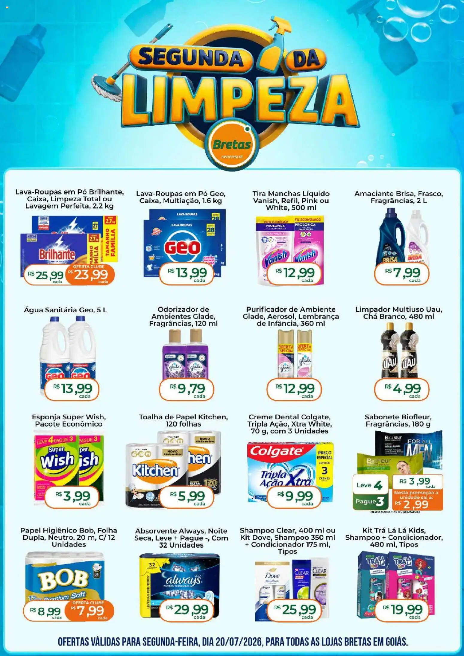 Ofertas Bretas até 20/07/2026.