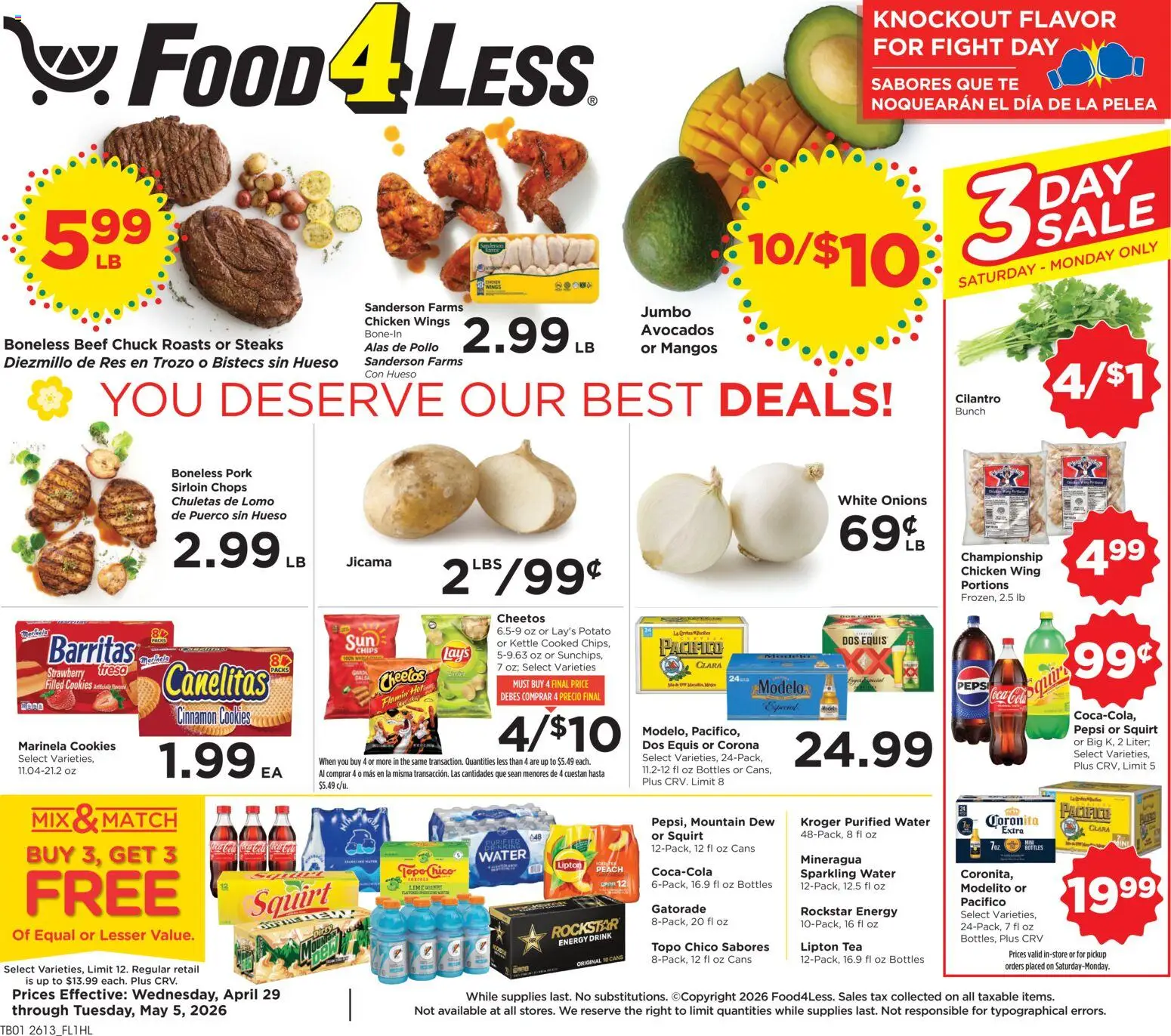 Ad Preview of Food 4 Less Food 4 Less Weekly Ad from 04/29/2026