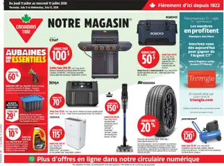 Preview of leaflet Canadian Tire circulaire from shop Canadian Tire is valid from Jul 09, 2026