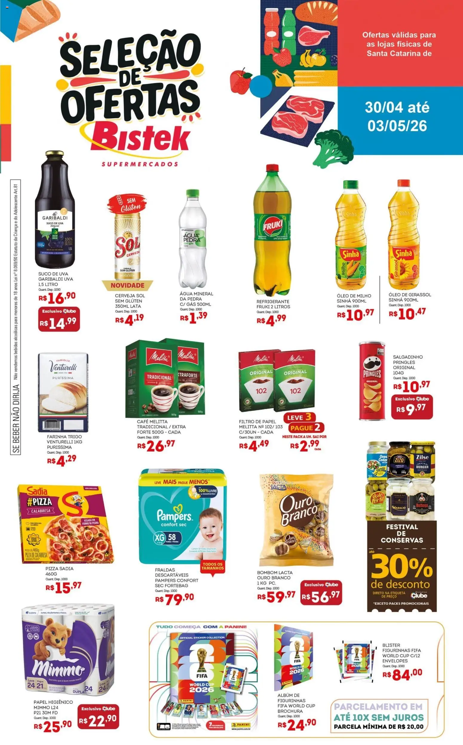 Pré-Visualização do folheto "Bistek Supermercados ofertas Seleção " da loja Bistek Supermercados válido a partir de 30/04/2026