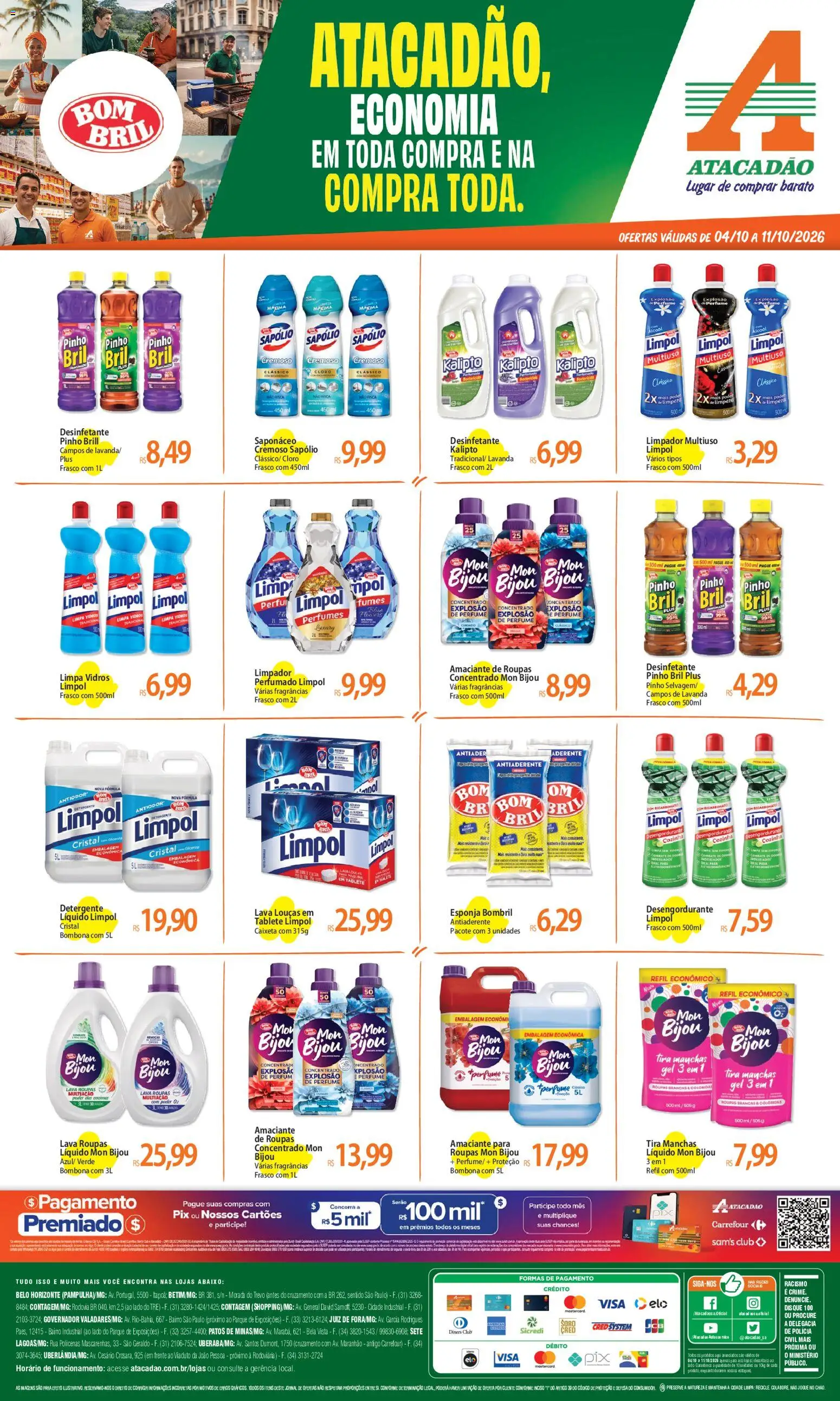 Pré-Visualização do folheto "Atacadão ofertas - MG" da loja Atacadão válido a partir de 04/10/2026