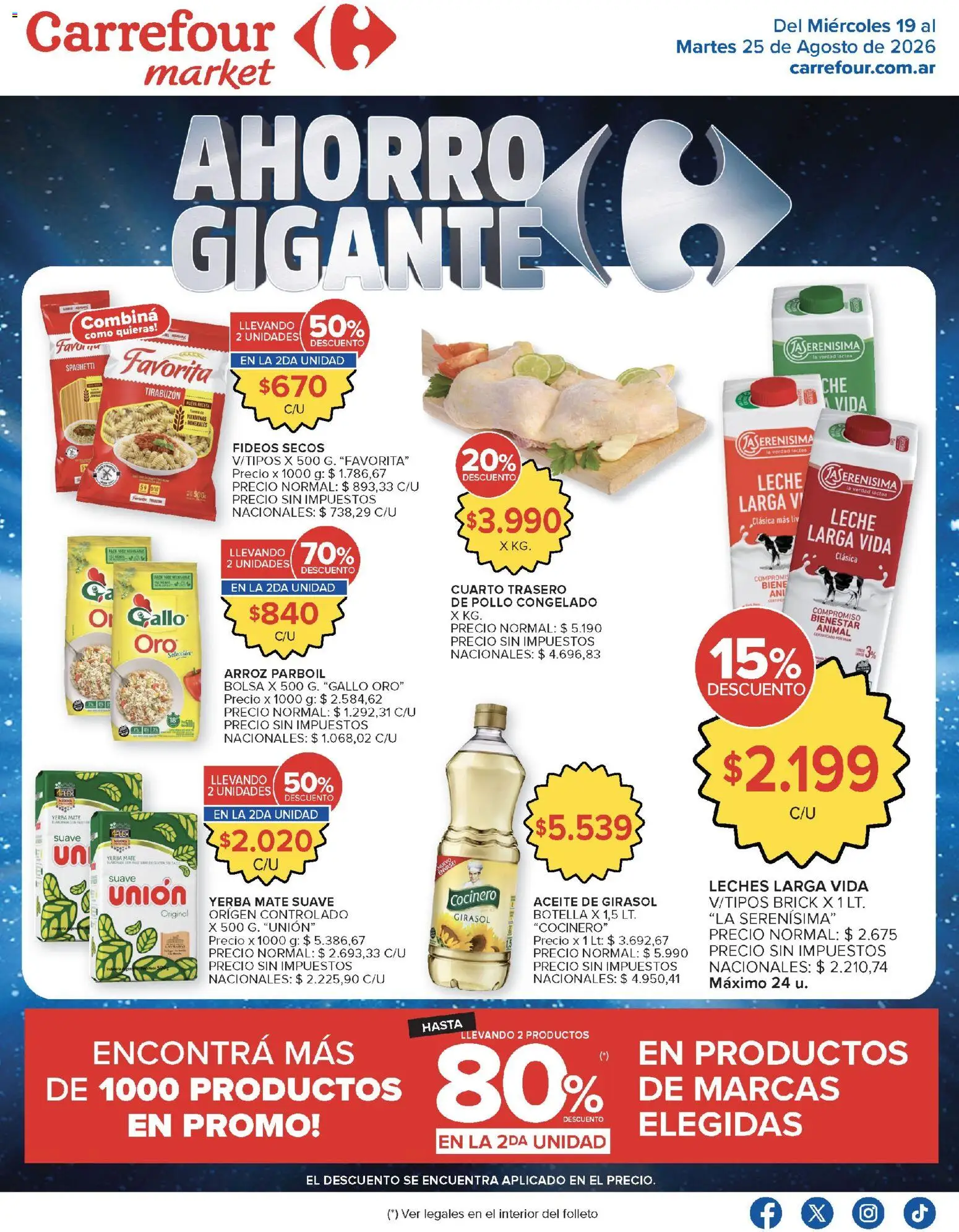 Vista previa del folleto de la tienda Carrefour Market válido desde el 19/08/2026 