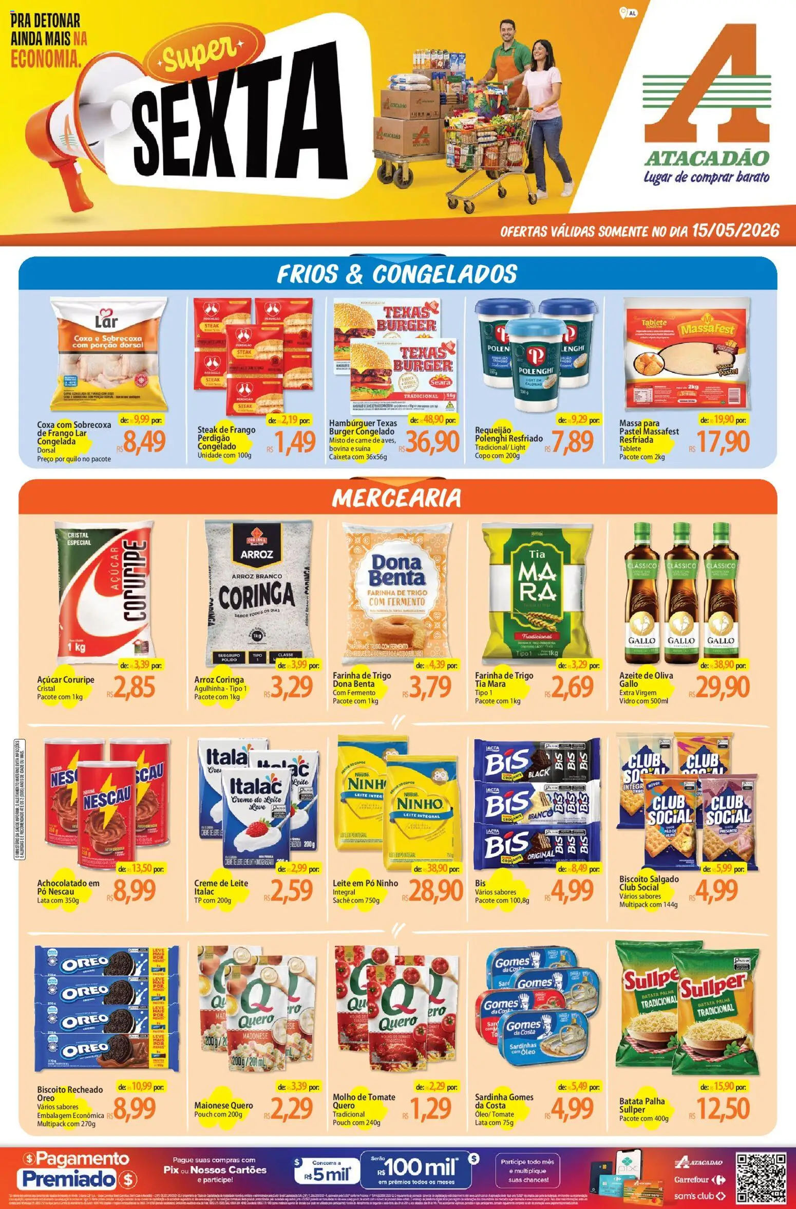 Pré-Visualização do folheto "Atacadão ofertas - AL" da loja Atacadão válido a partir de 15/05/2026