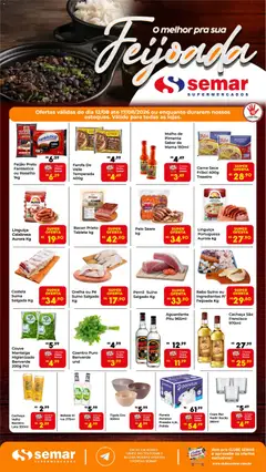 Pré-Visualização do folheto "Semar Supermercado ofertas Feijoada" da loja Semar Supermercado válido a partir de 12/08/2026