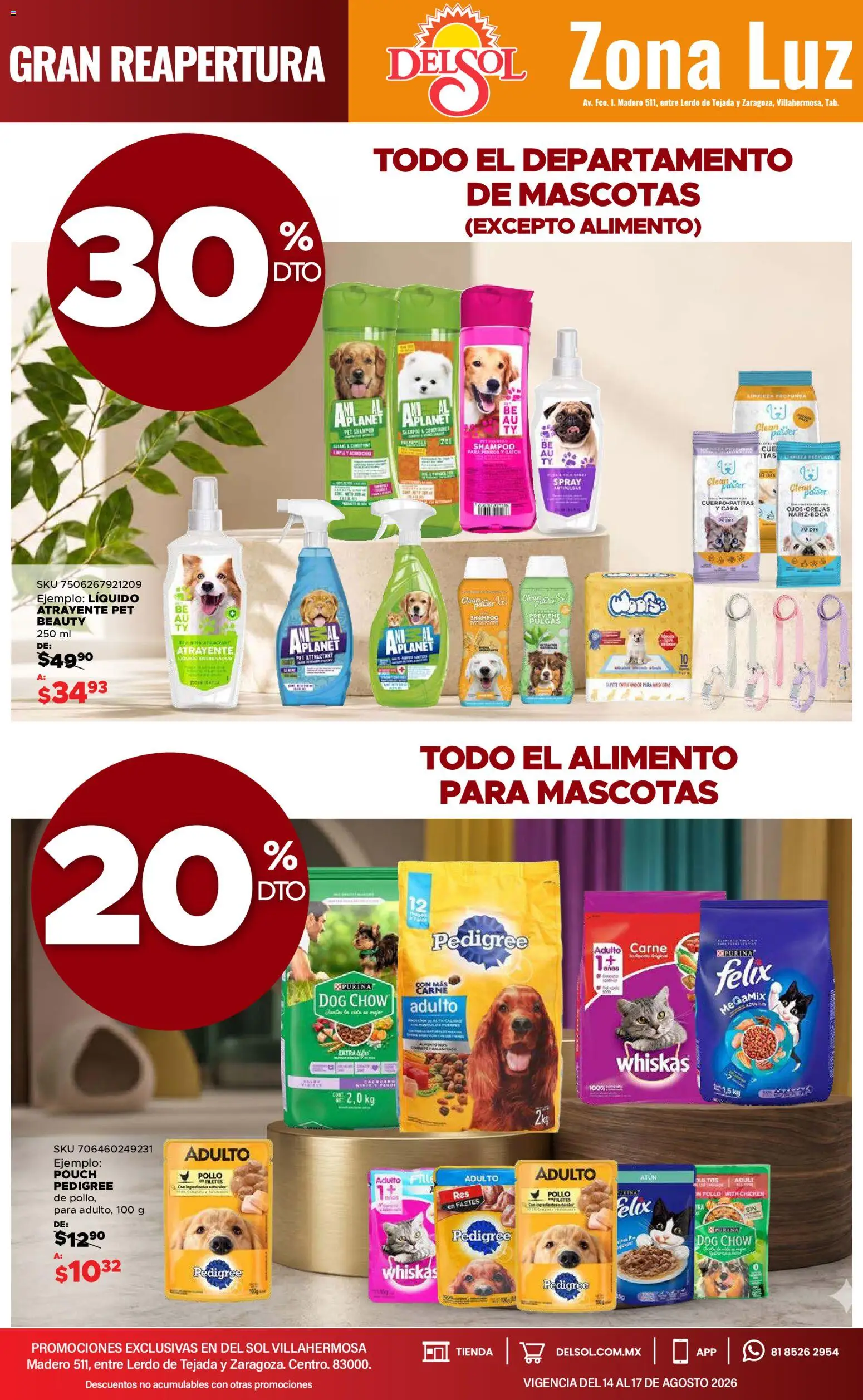 Vista previa las ofertas de la tienda Del Sol y Woolworth - Del Sol y Woolworth catálogo 4 Días de Grandes Promociones desde el 14/08/2026 
