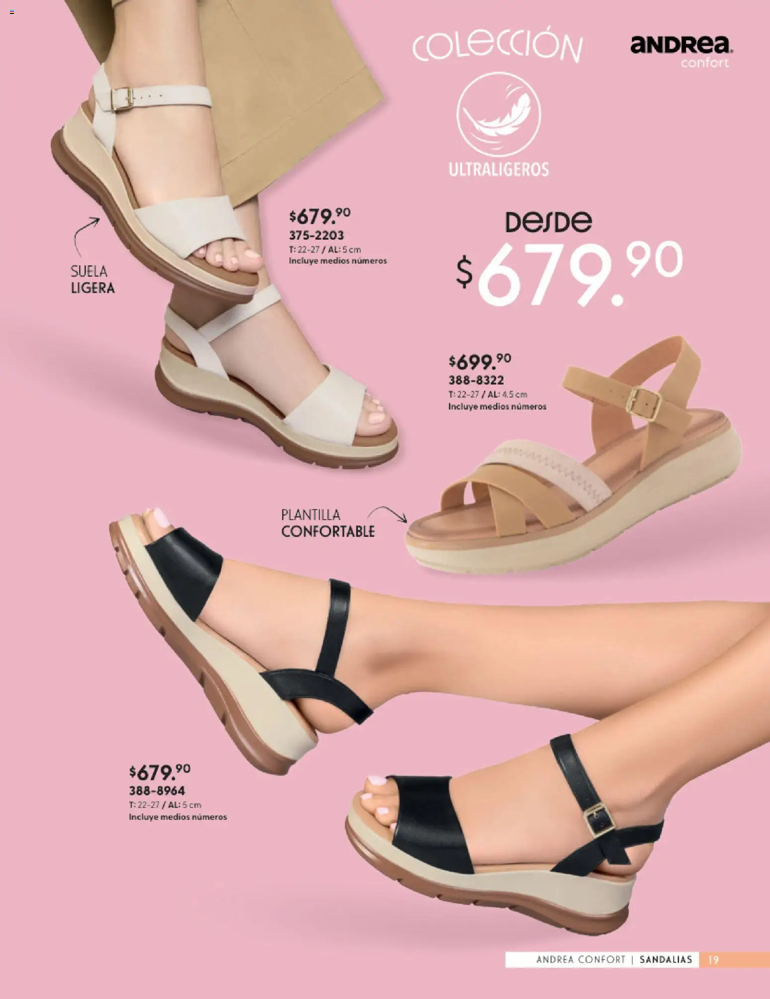 Vista previa las ofertas de la tienda Andrea - Andrea catálogo Calzado Confort desde el 24/05/2026 - Sandalias