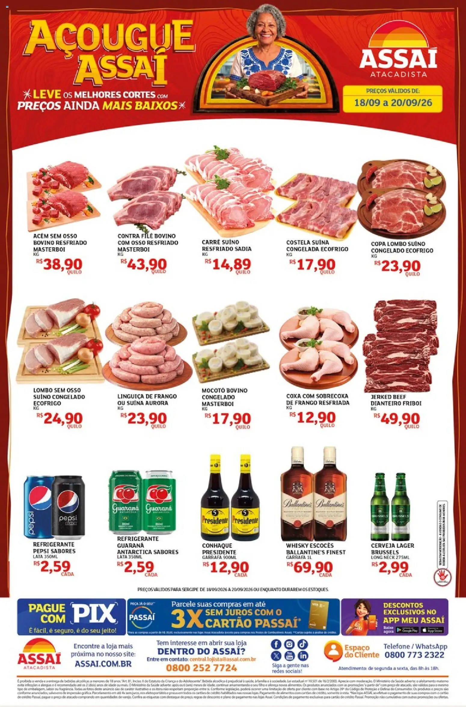 Pré-Visualização do folheto "Assaí Atacadista ofertas - SE" da loja Assaí Atacadista válido a partir de 18/09/2026