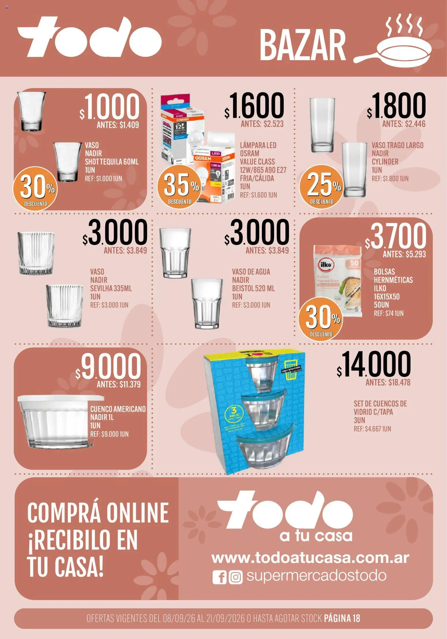 Vista previa del folleto de la tienda Supermercados TODO válido desde el 08/09/2026 