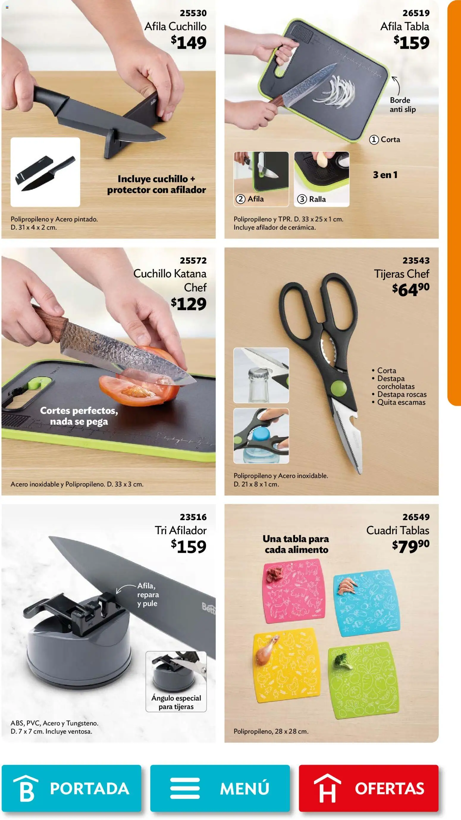 Vista previa las ofertas de la tienda Betterware - Betterware campaña 10 2026 desde el 28/09/2026 - Cuchillo