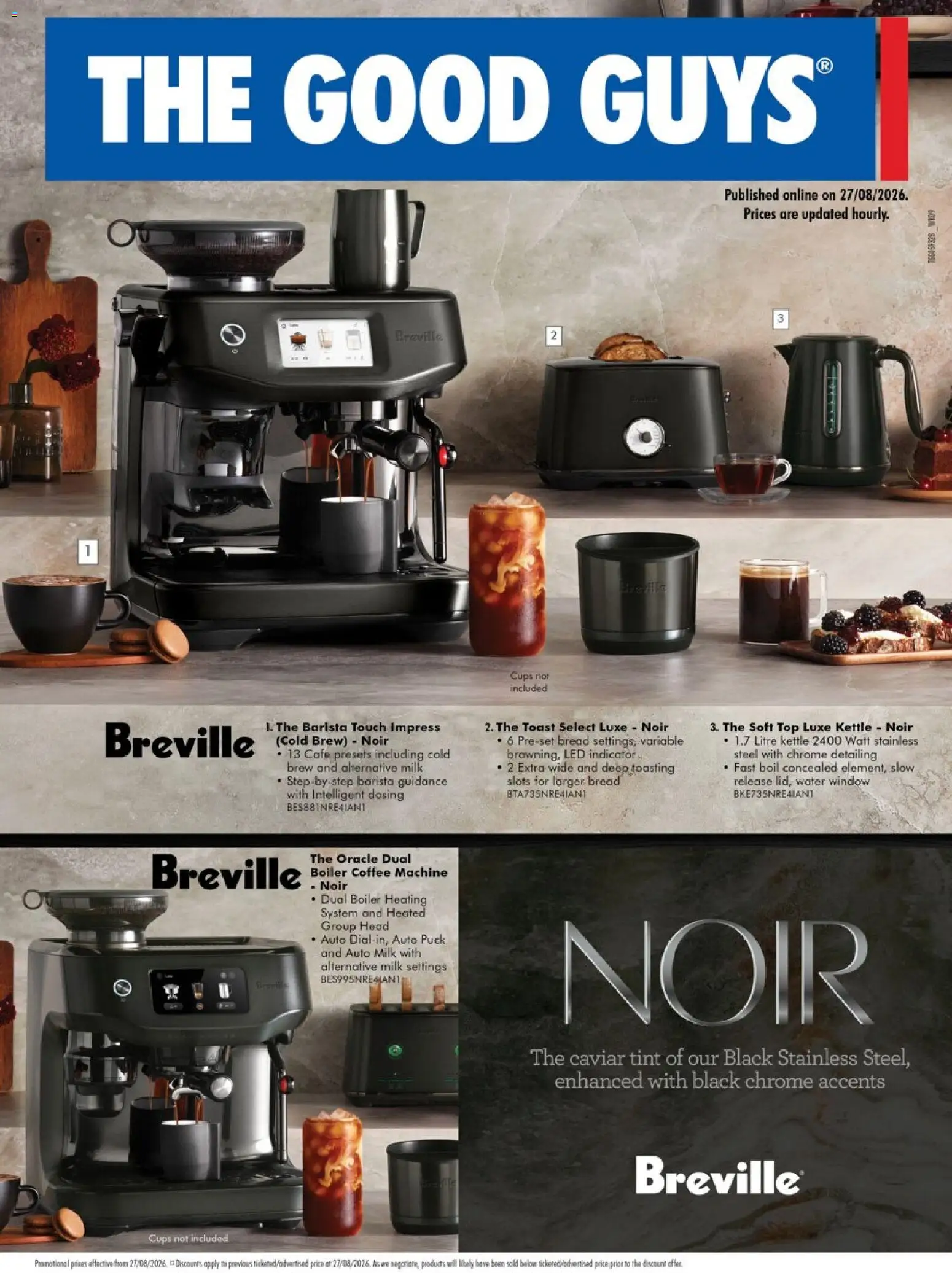 Preview of catalogue The Good Guys catalogue BREVILLE from shop The Good Guys valid 26/08/2026
