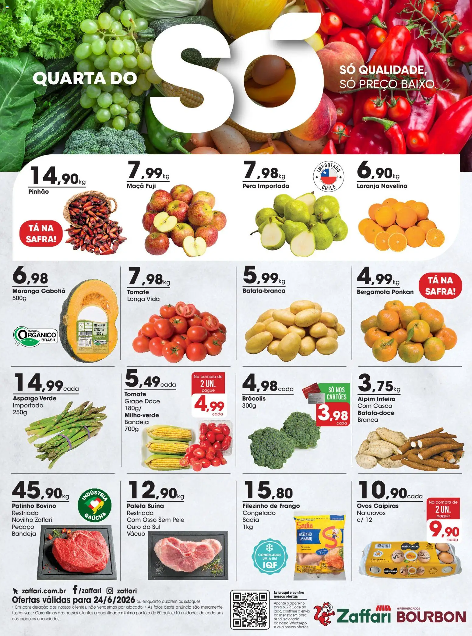 Pré-Visualização do folheto "Zaffari ofertas Quarta do Só - RS" da loja Zaffari válido a partir de 24/06/2026