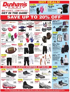 Ad Preview of Dunham's Sports Dunham's Sports Weekly Ad from 07/11/2026