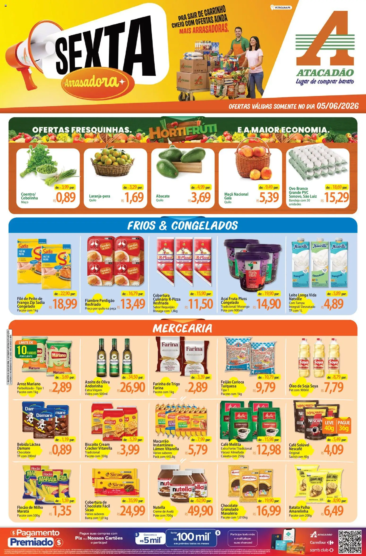 Pré-Visualização do folheto "Atacadão ofertas - PE" da loja Atacadão válido a partir de 05/06/2026