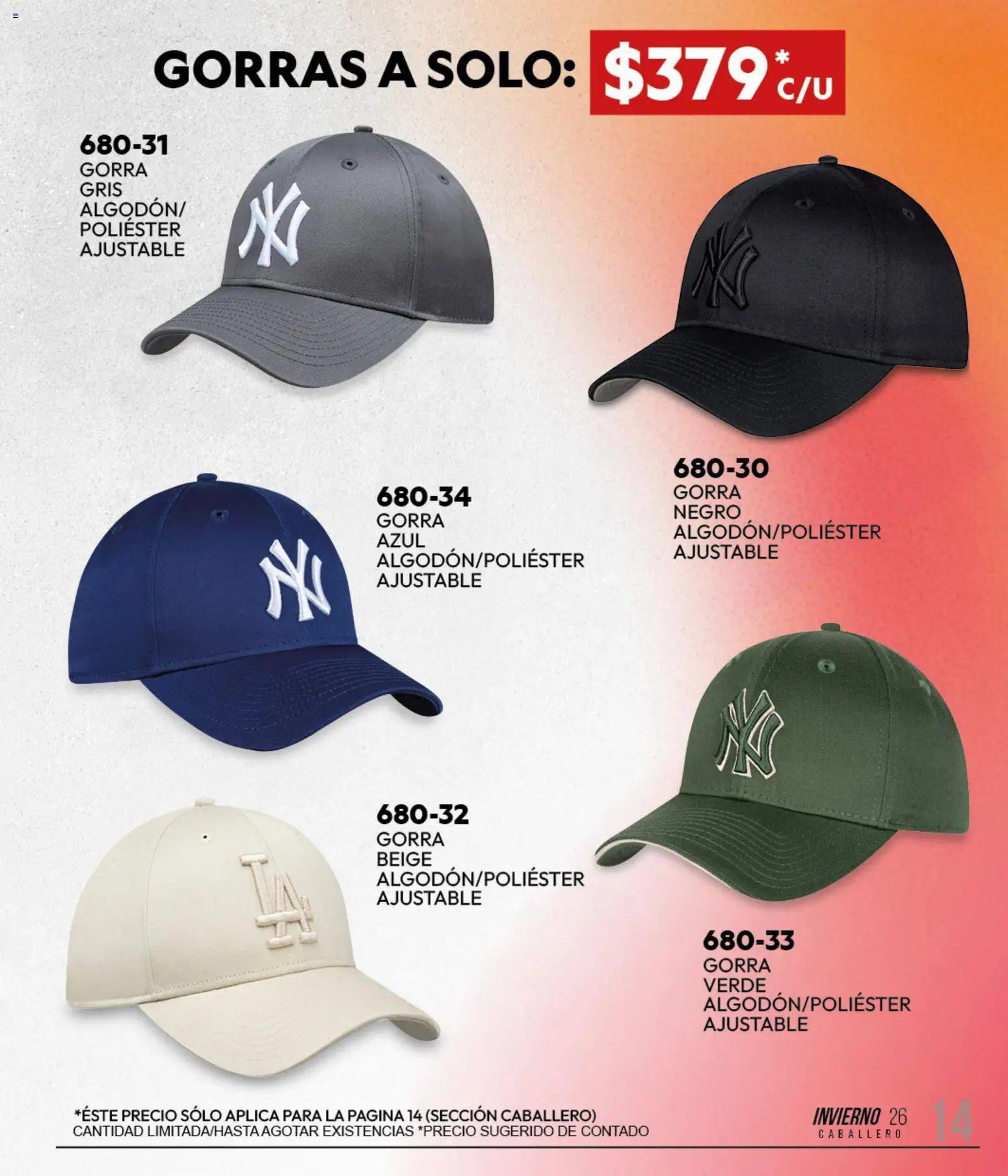 Vista previa las ofertas de la tienda Cklass - Cklass catálogo Sportbrands Caballero Invierno desde el 11/09/2026 