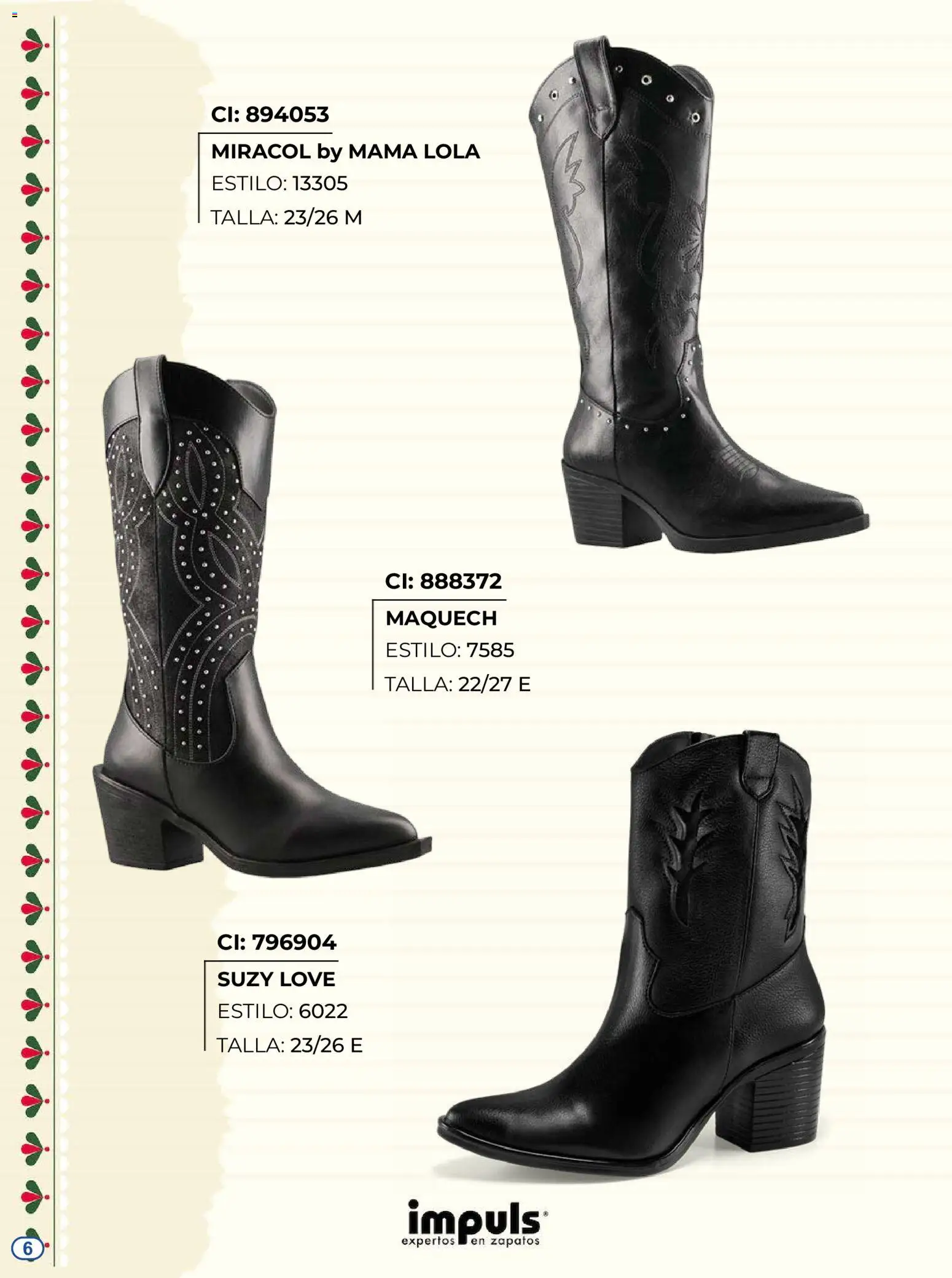 Vista previa las ofertas de la tienda Impuls - Impuls catálogo Botas desde el 27/08/2026 