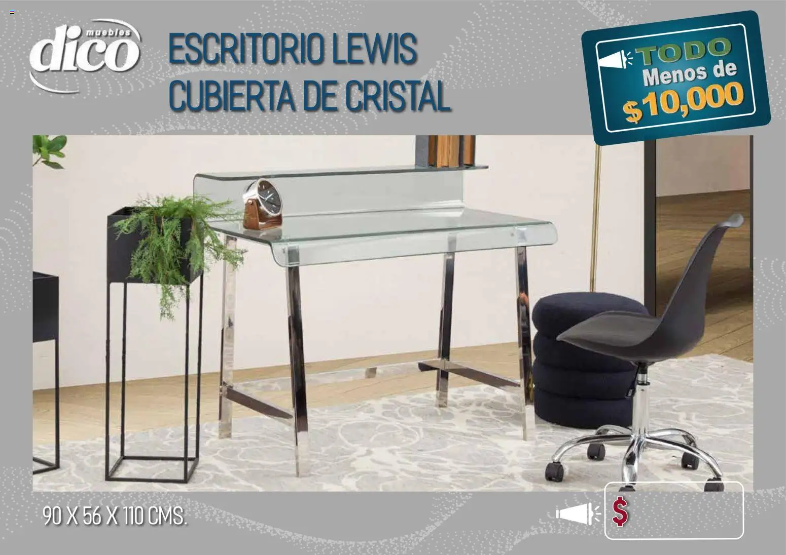 Vista previa las ofertas de la tienda Muebles Dico - Muebles Dico catálogo Todo menos de 10000 Pacifico desde el 09/04/2026 - Escritorio