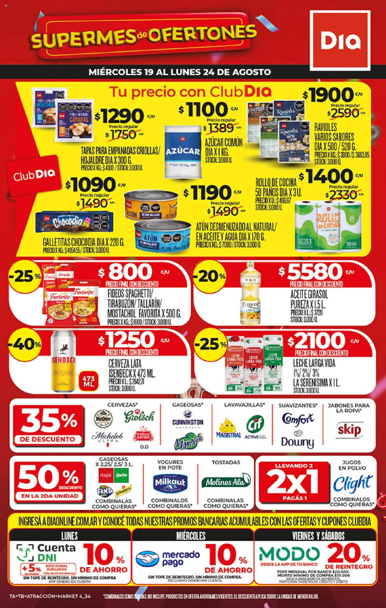 Vista previa del folleto de la tienda Dia válido desde el 19/08/2026 