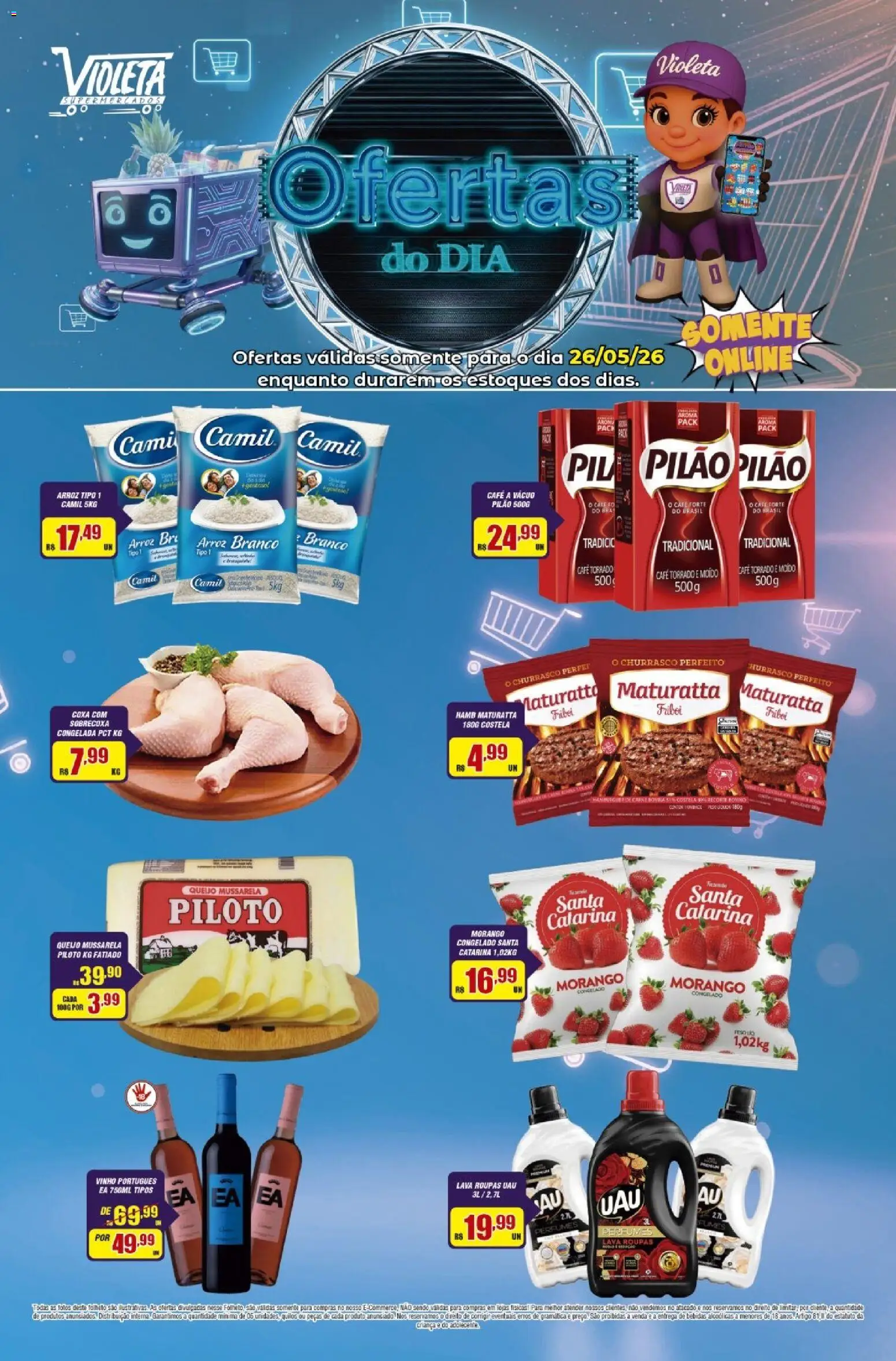Pré-Visualização do folheto "Violeta Supermercados - Ofertas da semana" da loja Violeta Supermercados válido a partir de 26/05/2026