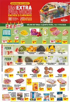 Pré-Visualização do folheto "Extra ofertas de Mercado Terça e Quinta" da loja Extra válido a partir de 15/09/2026