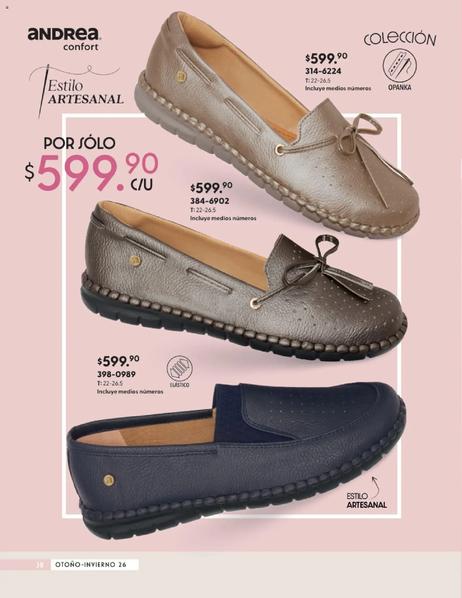 Vista previa las ofertas de la tienda Andrea - Andrea catálogo Calzado Confort desde el 23/08/2026 