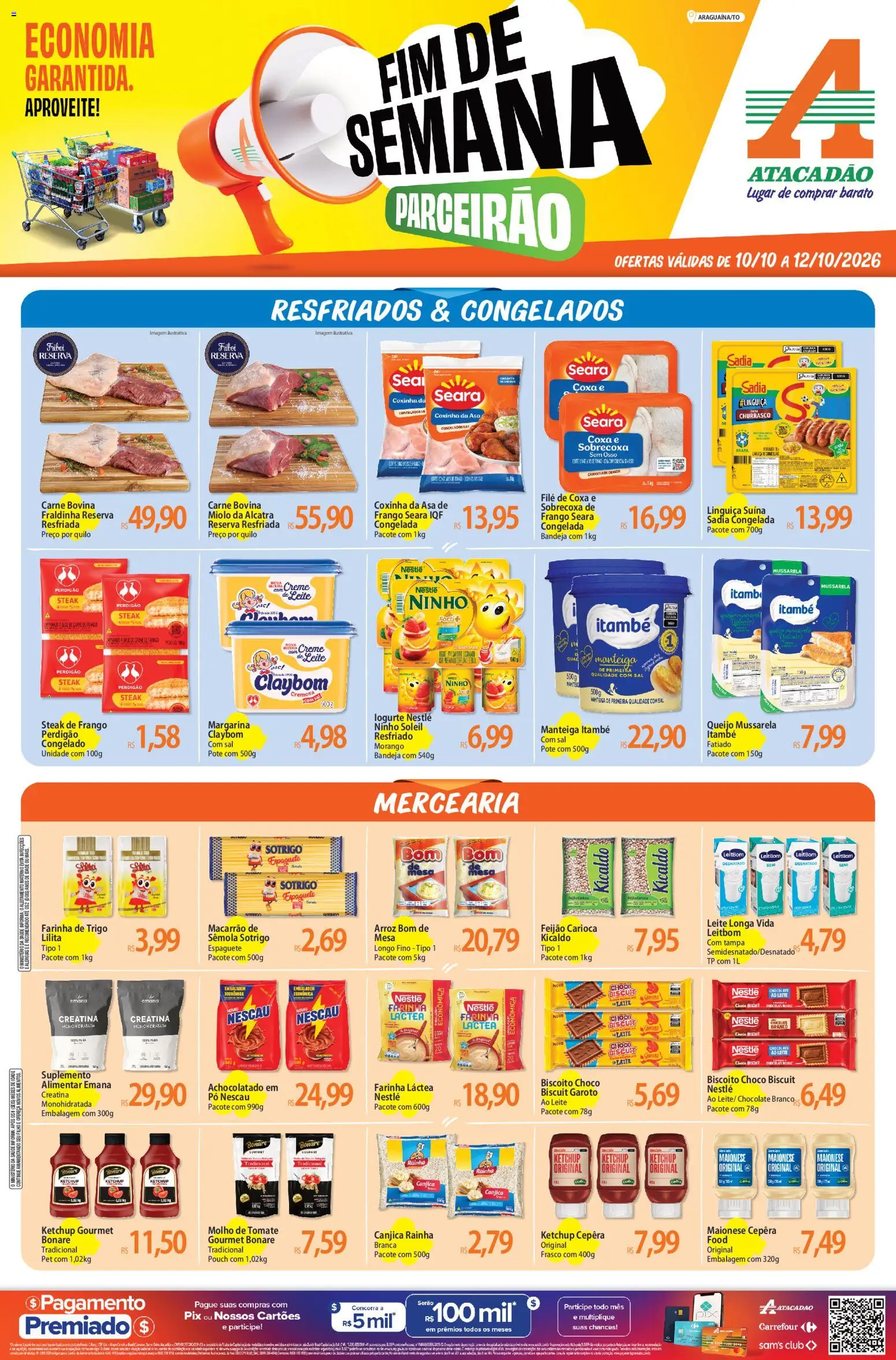 Pré-Visualização do folheto "Atacadão ofertas - TO" da loja Atacadão válido a partir de 10/10/2026