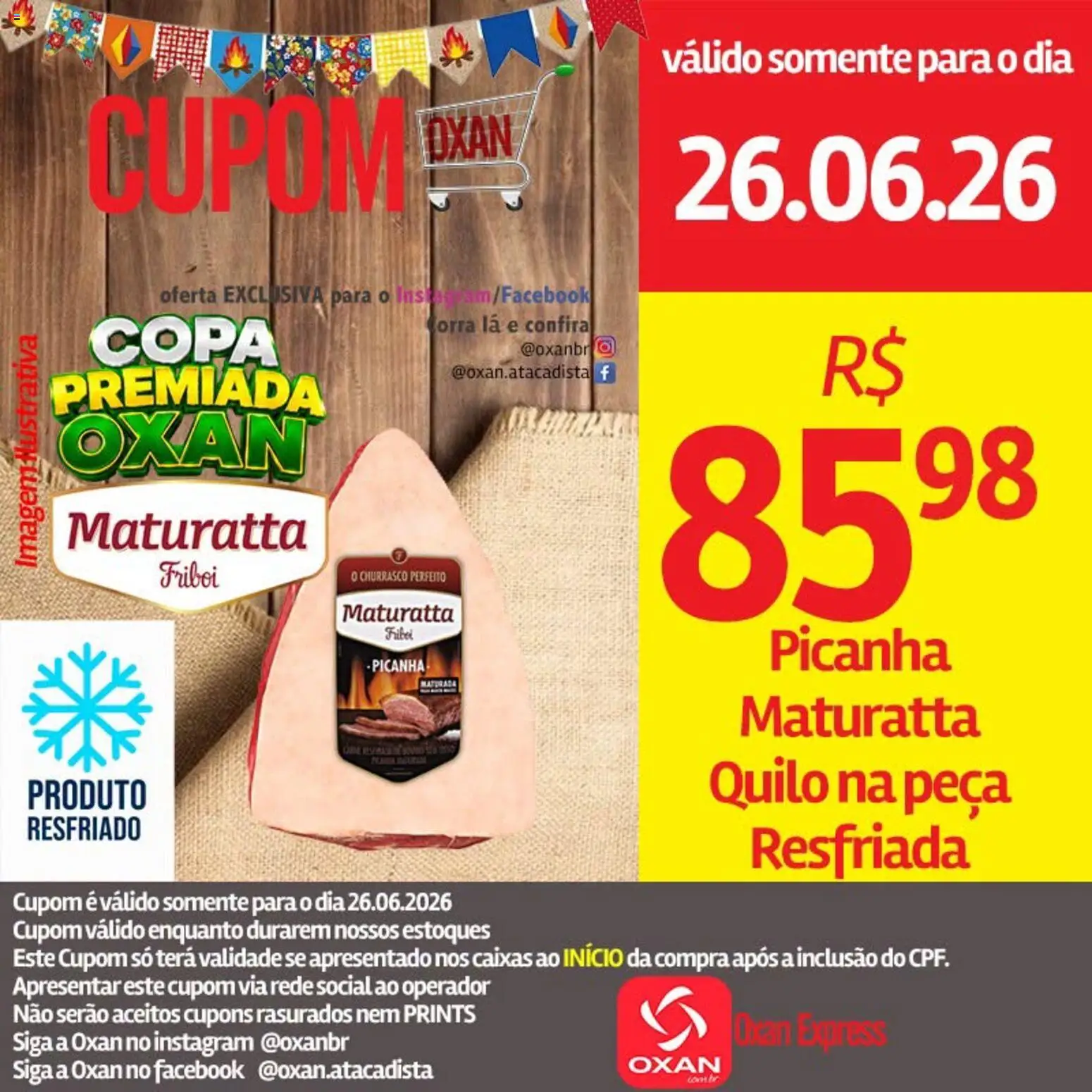 Pré-Visualização do folheto "Oxan Atacadista - Ofertas da semana" da loja Oxan Atacadista válido a partir de 26/06/2026