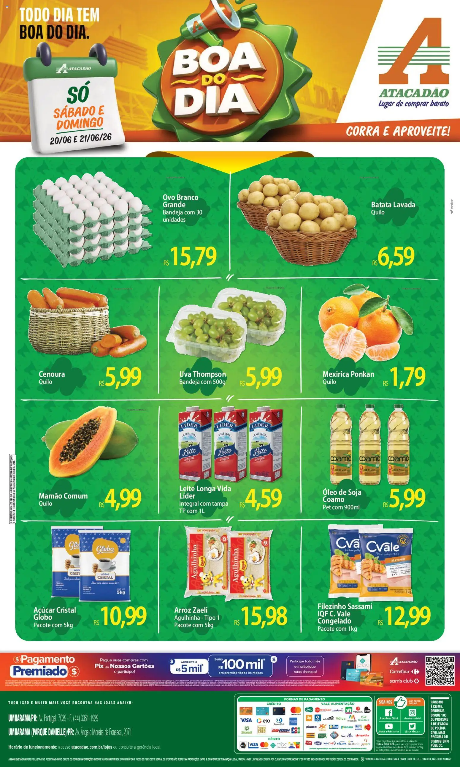 Pré-Visualização do folheto "Atacadão ofertas - PR" da loja Atacadão válido a partir de 20/06/2026