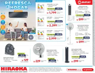 Vista previa de Catálogo Hiraoka - Rofresca tu Hogar de la tienda Hiraoka válido desde 15/10/2026