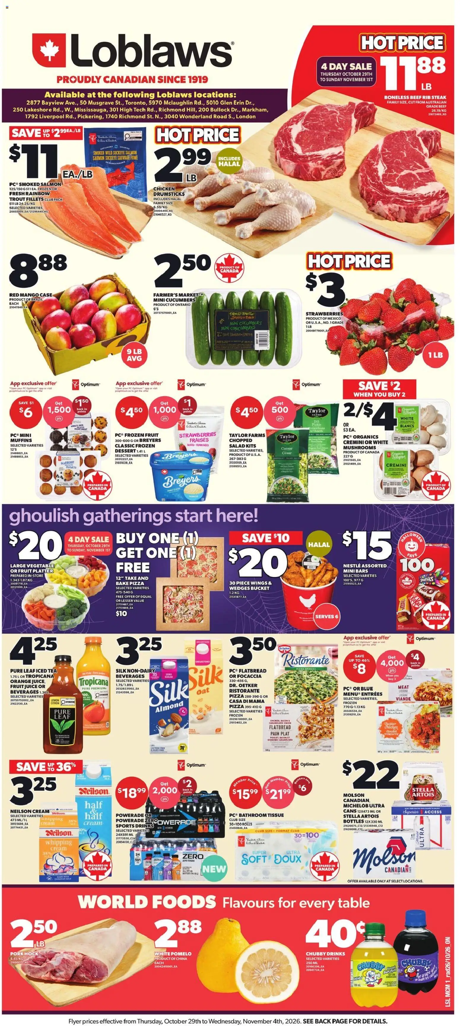 Preview of leaflet Loblaws weekly flyer / circulaire from shop Loblaws is valid from Oct 29, 2026