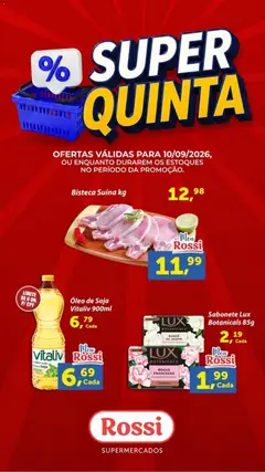Pré-Visualização do folheto "Rossi Supermercados ofertas do Dia" da loja Rossi Supermercados válido a partir de 10/09/2026