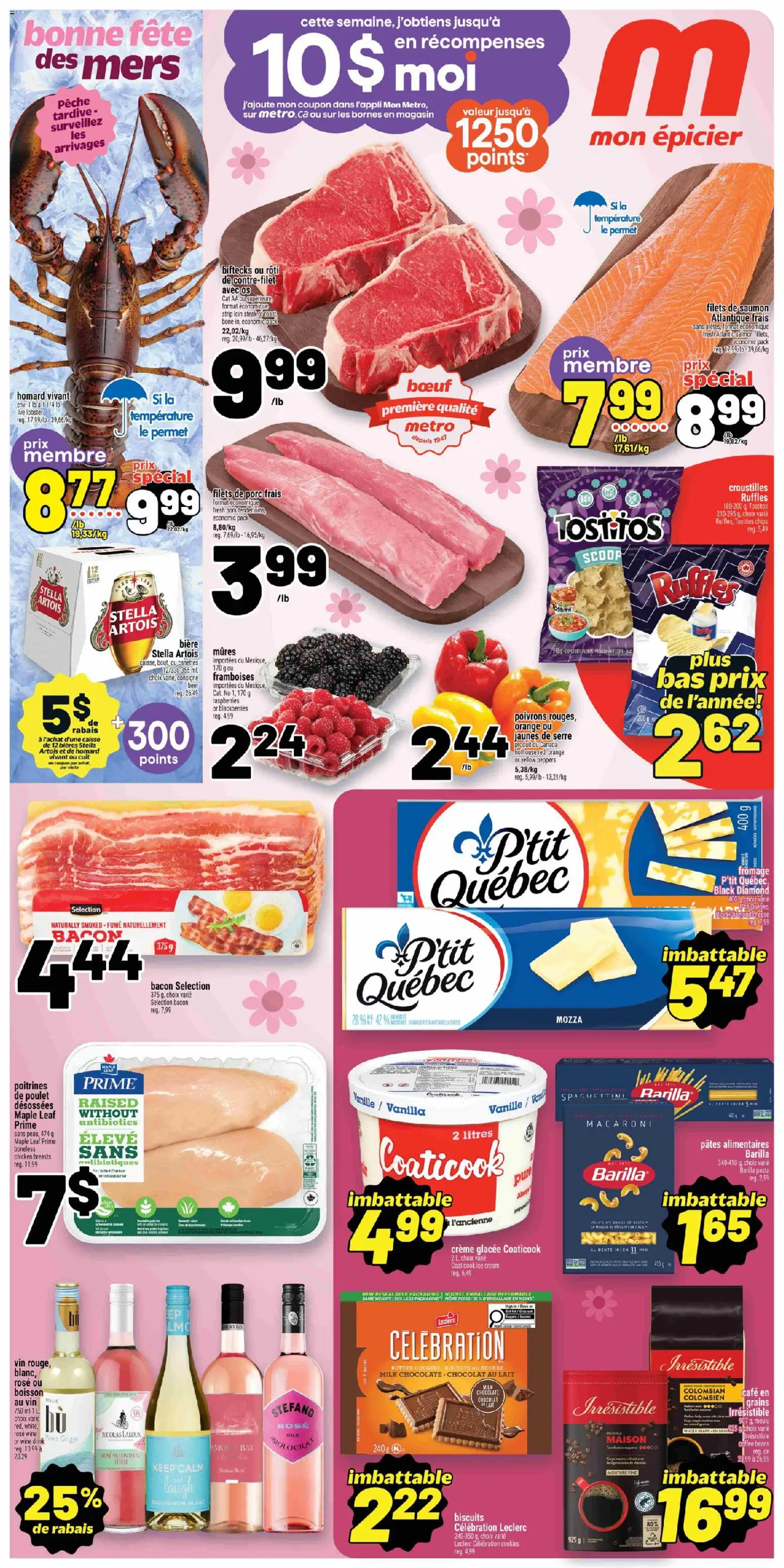 Preview of leaflet Metro circulaire - Pickering from shop Metro is valid from May 07, 2026