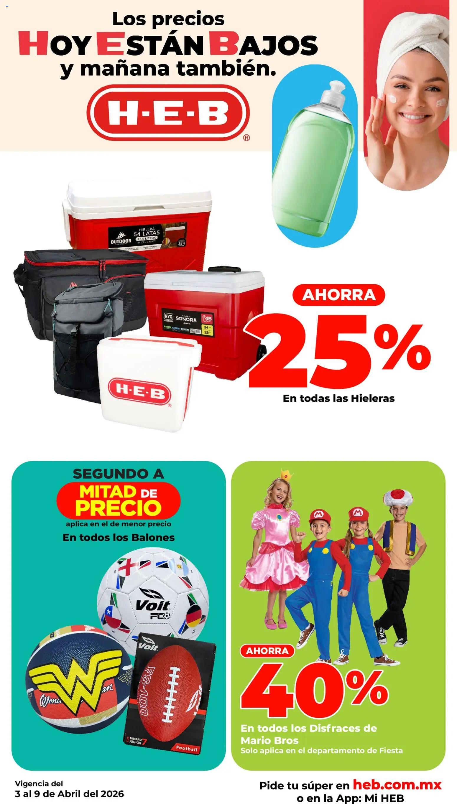 Vista previa las ofertas de la tienda H-E-B - H-E-B folleto desde el 03/04/2026 - Hielera
