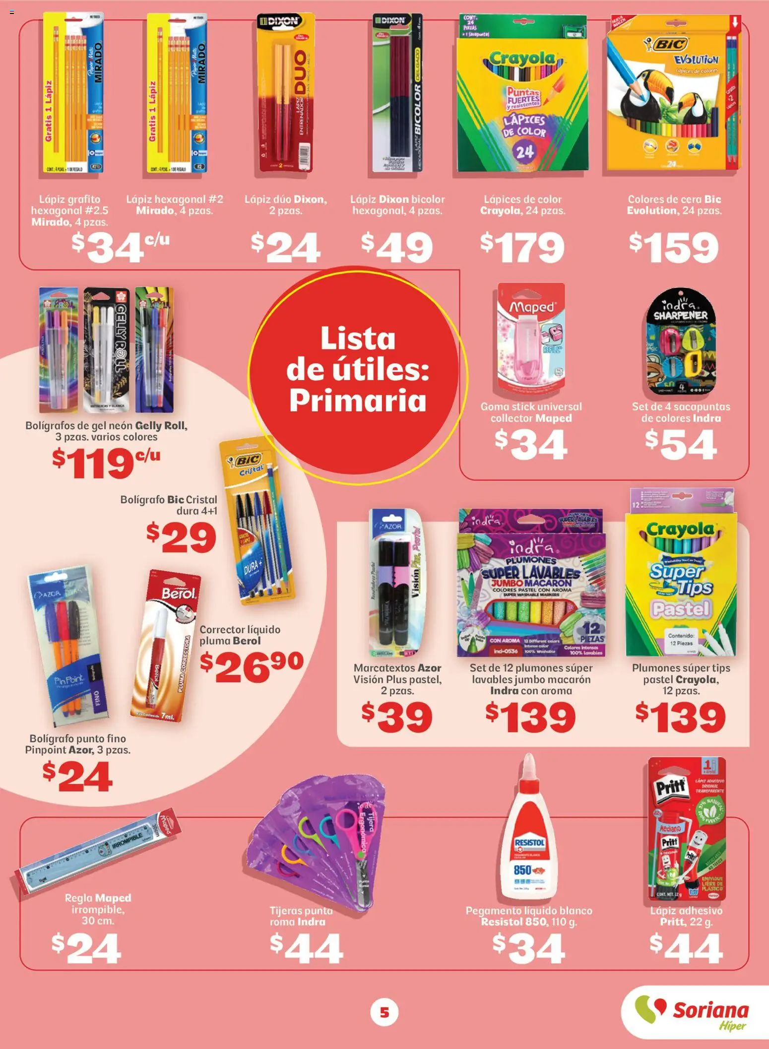 Vista previa las ofertas de la tienda Soriana - Soriana Regresa a clases ¡Bien listo! Híper Nacional desde el 13/08/2026 