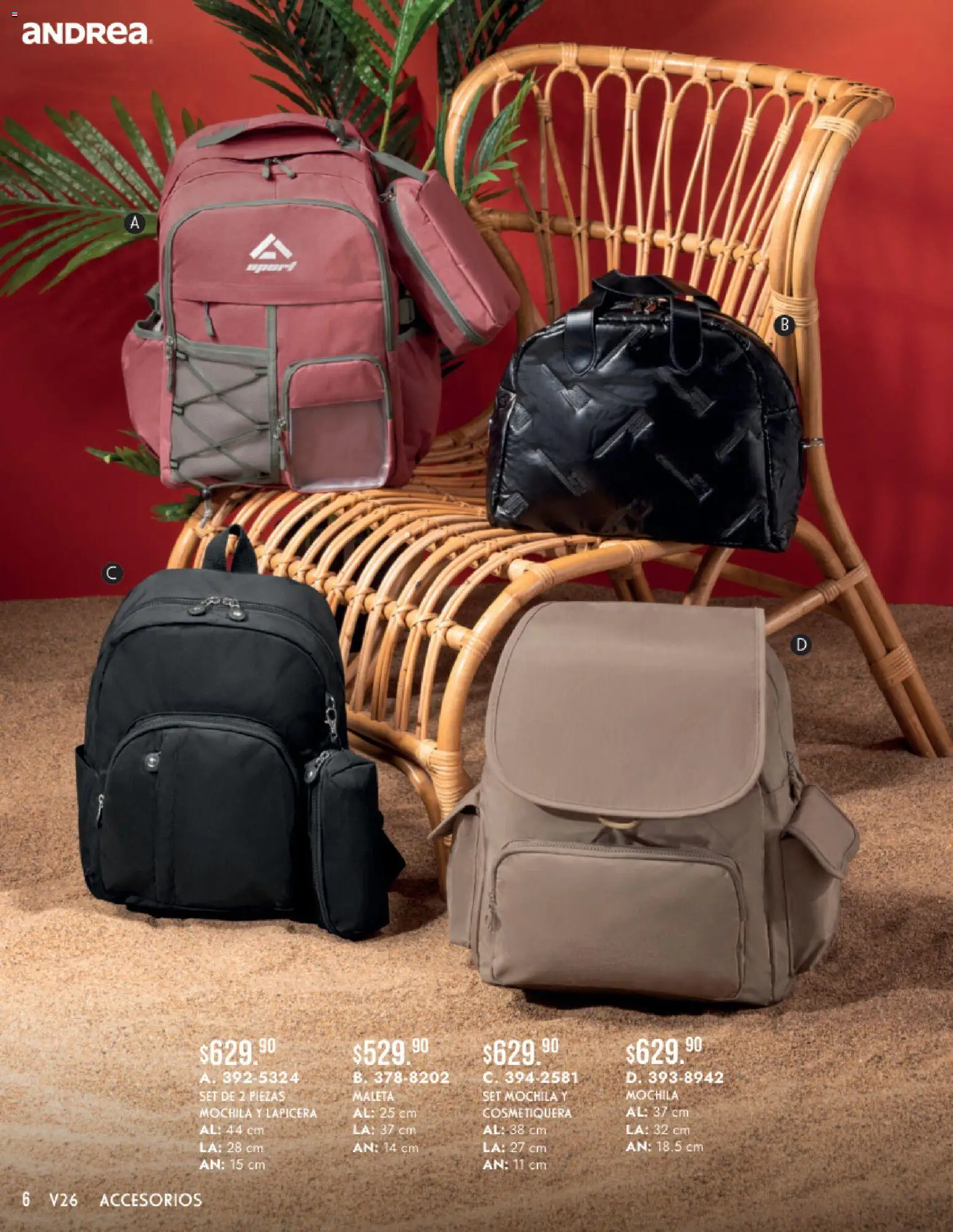 Vista previa las ofertas de la tienda Andrea - Andrea catálogo Accesorios para todos desde el 24/05/2026 