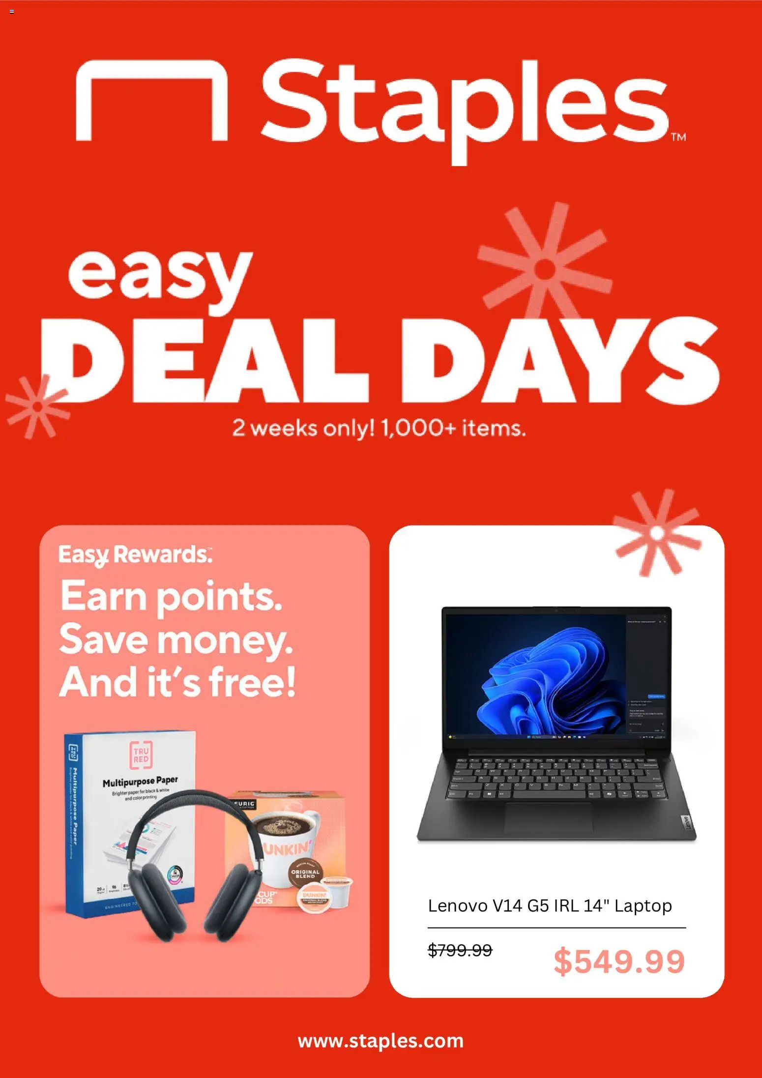 Ad Preview of Staples Staples Weekly Ad from 10/04/2026