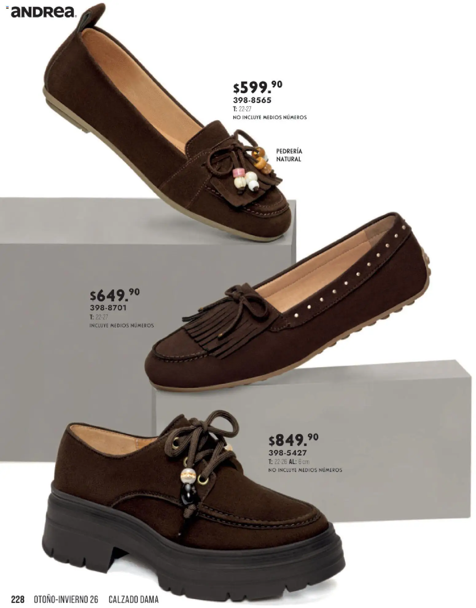 Vista previa las ofertas de la tienda Andrea - Andrea catálogo Otoño Invierno desde el 23/08/2026 