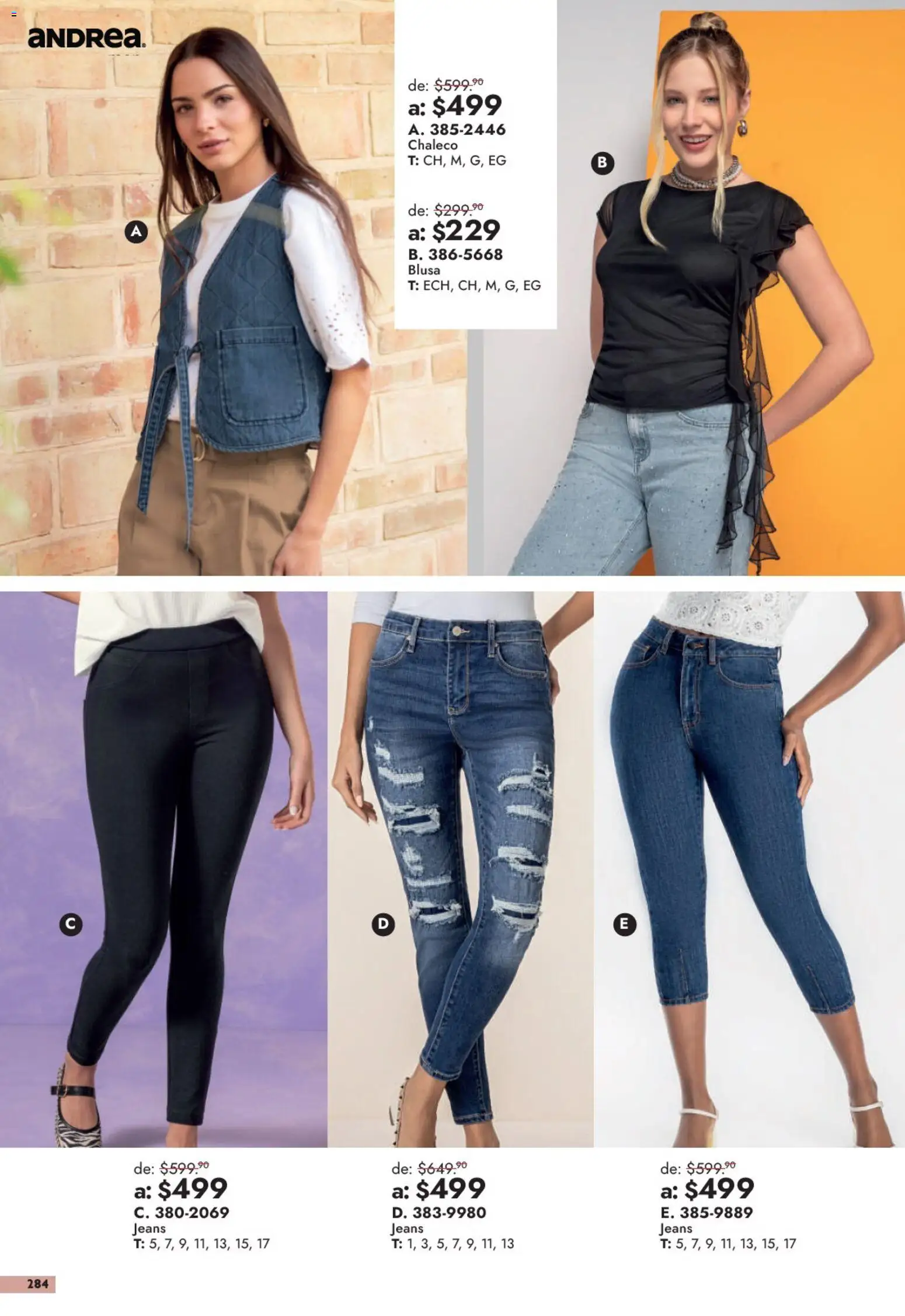 Vista previa las ofertas de la tienda Andrea - Andrea catálogo Outlet desde el 13/09/2026 