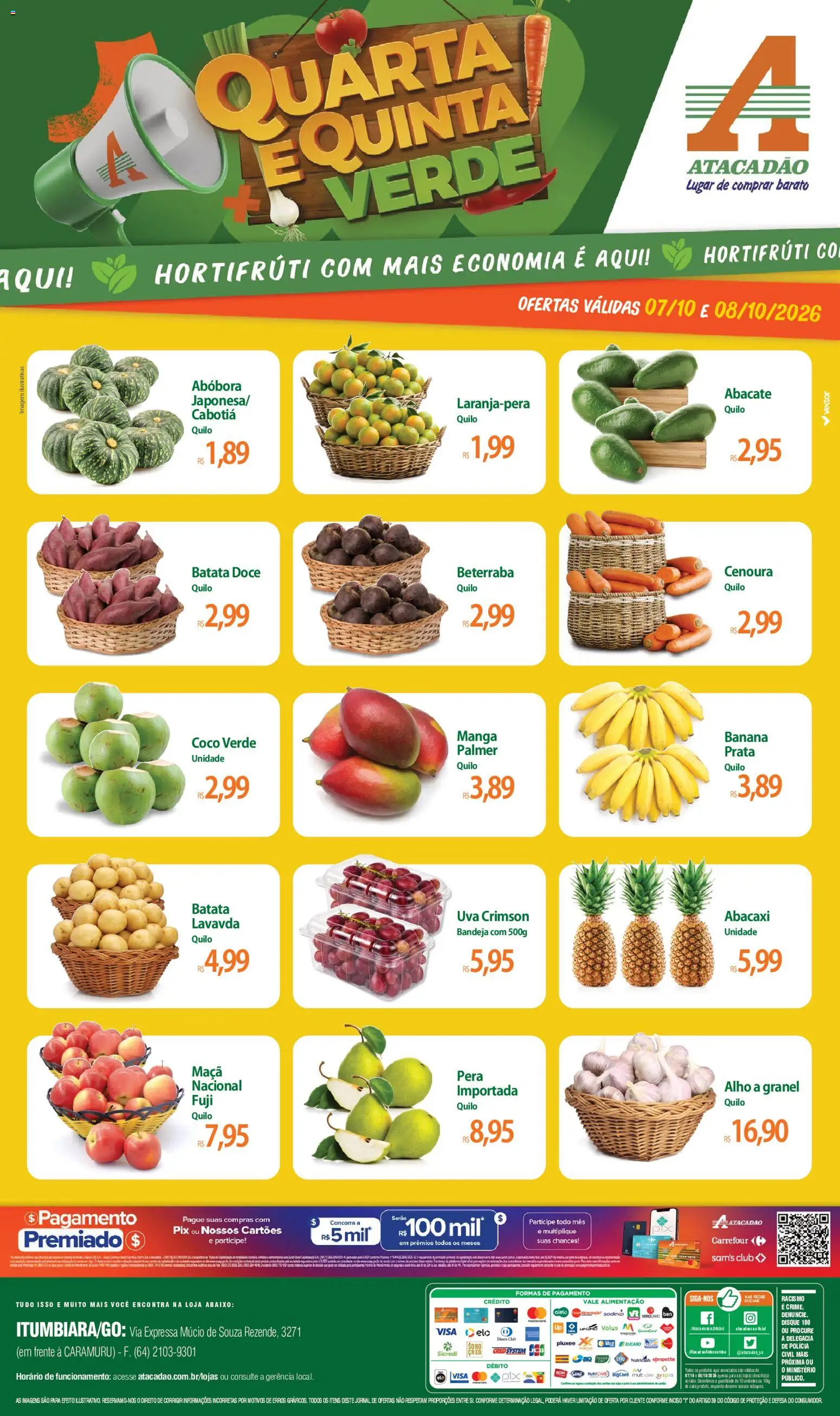 Pré-Visualização do folheto "Atacadão ofertas - GO" da loja Atacadão válido a partir de 07/10/2026